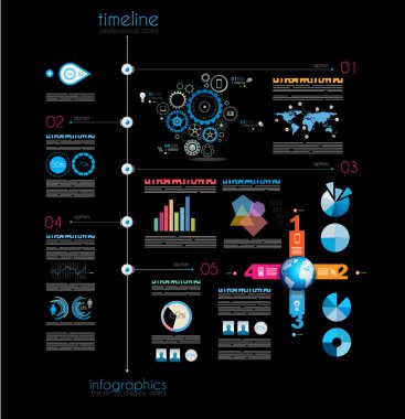 sırada Infographic öğelerle verilerinizi görüntülemek için zaman çizelgesi