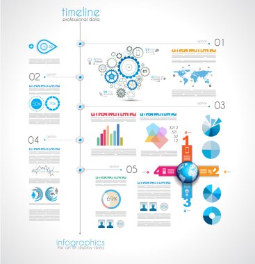 Infographic ile veri görüntülemek için zaman çizelgesi