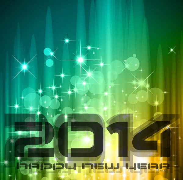 2014 New Year Colorful Background — Stock Vector