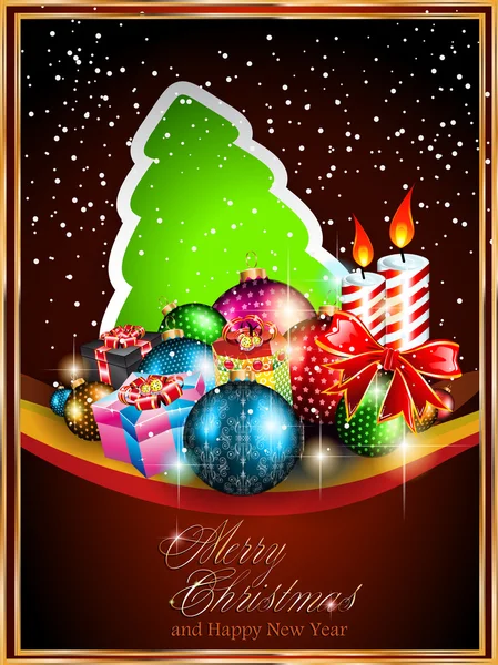 2014 Christmas Colorful Background — Stock Vector