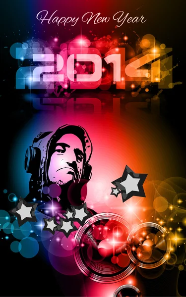 2014 New Year's Party background for Club Flyers — Wektor stockowy