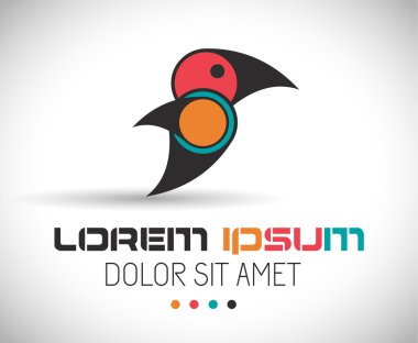 Kişisel proje için soyut tasarım öğeleri.