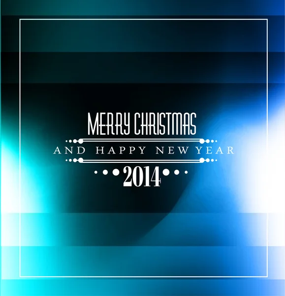 2014 Christmas blue Background — Stock Vector