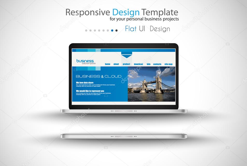 Modern devices mockups fpr your business projects.