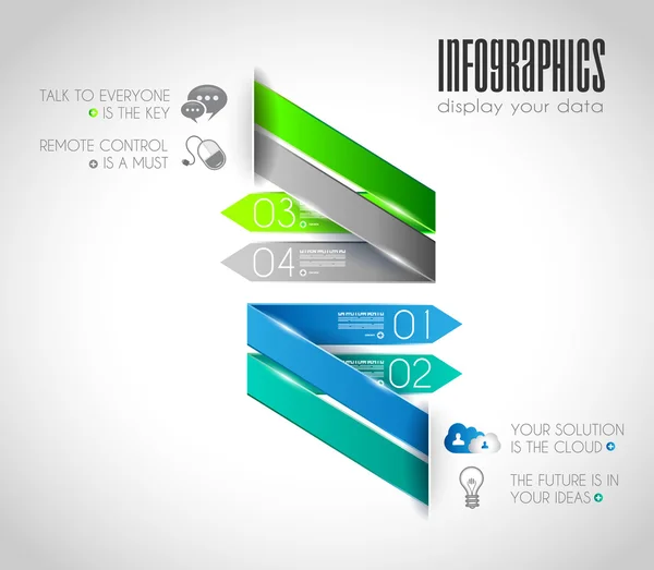 Plantillas de infografías para mostrar sus datos — Vector de stock