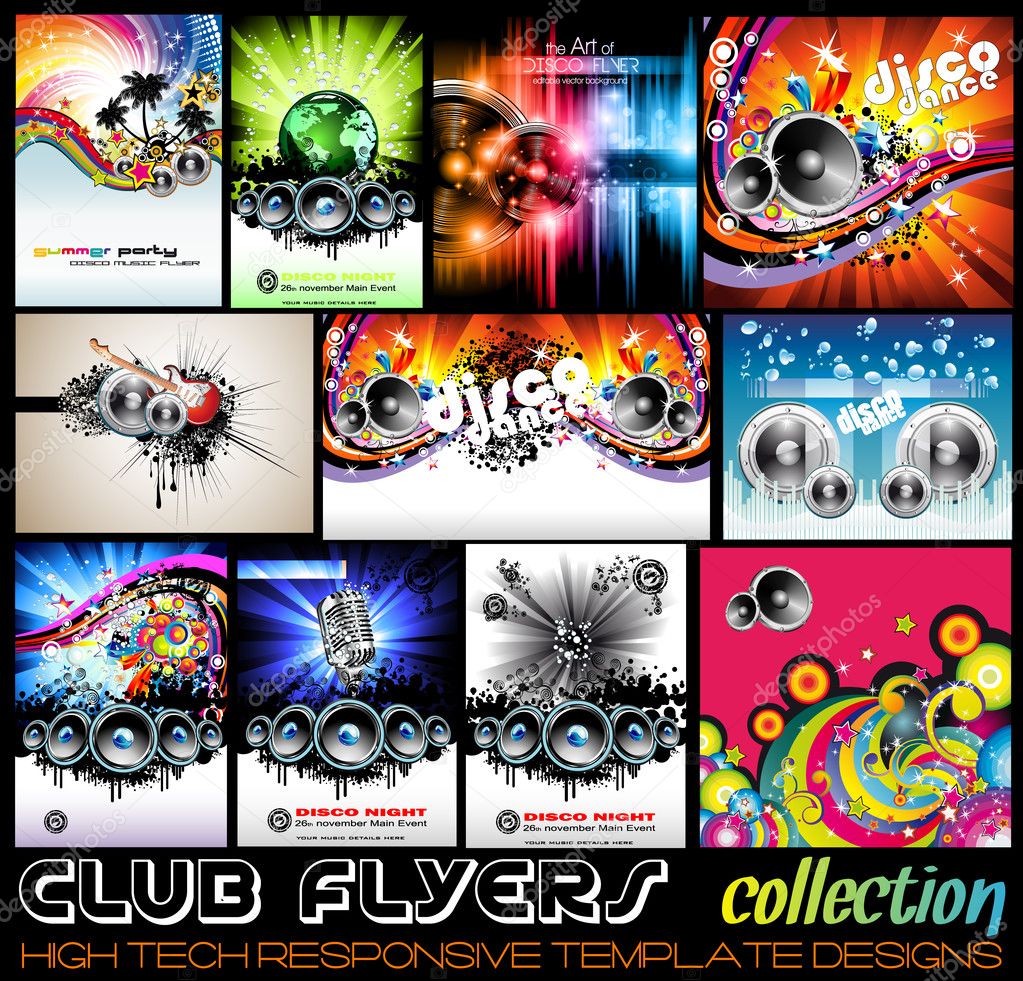 Stunnig Disco Club Flyers collecton 