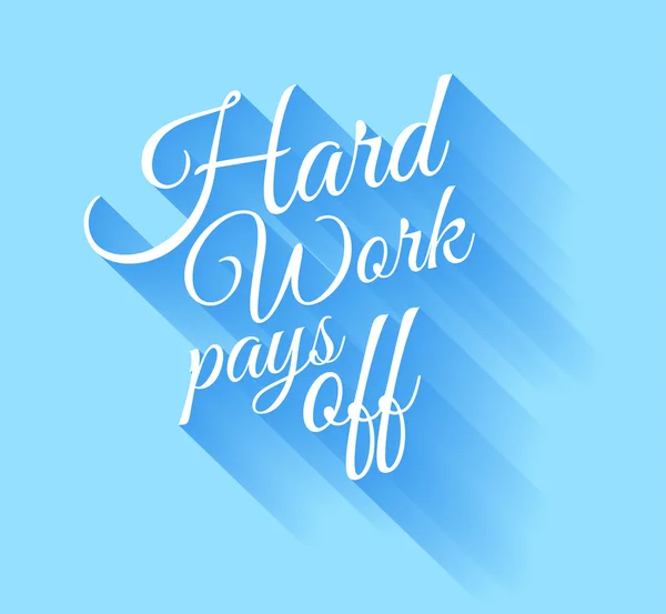 Вдохновляющий Винтаж Озио: Hard Work Pais — стоковый вектор