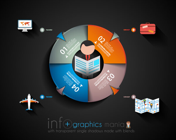 Шаблон инфографического дизайна
