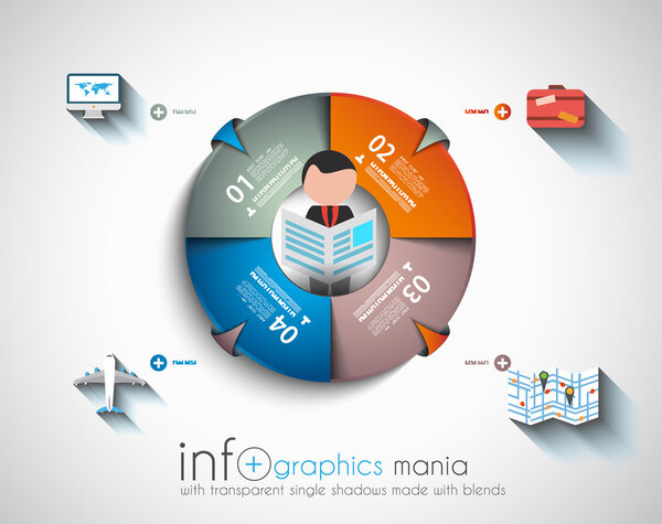 Шаблон инфографического дизайна
