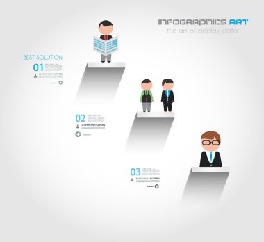 Infographic düz stil kavramı arka plan