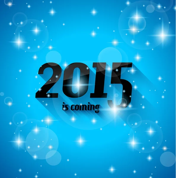 2015 새 해는 오고 배경 — 스톡 벡터