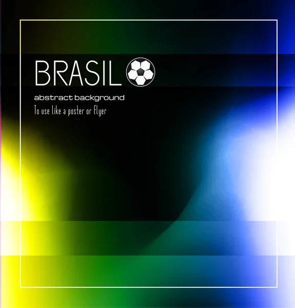 Brasil tle piłka nożna plakat — Wektor stockowy