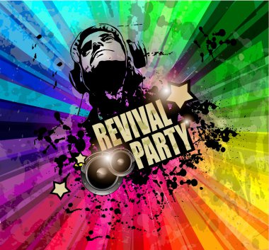 parti müzik kulübü el ilanı