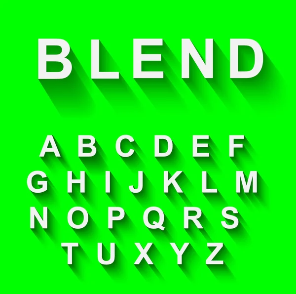Alphabet classique avec effet d'ombre moderne — Image vectorielle