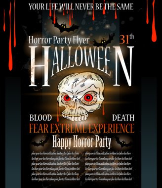 Halloween Horror Party flyer 
