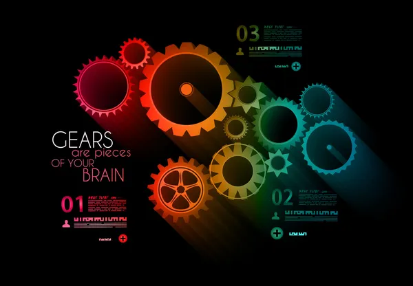 Infografía Estilo moderno Concepto de fondo — Archivo Imágenes Vectoriales