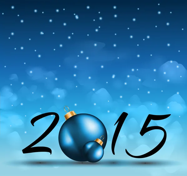 2015 Natale sfondo colorato — Vettoriale Stock