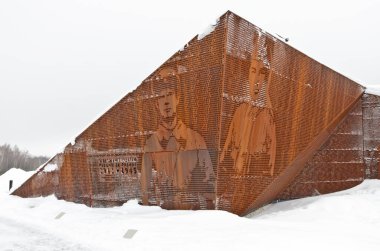 Rzhev, Rusya - 8 Ocak 2022: Rzhev Savaş Anıtı