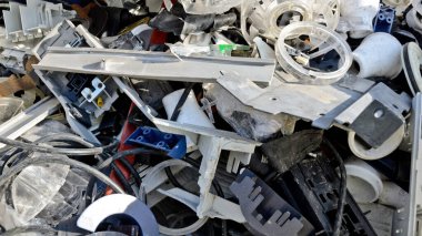 İstanbul, Türkiye - 23 Şubat 2022: Plastik atık
