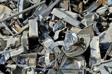 İstanbul, Türkiye - 23 Şubat 2022: Hurda metal toplama sahası