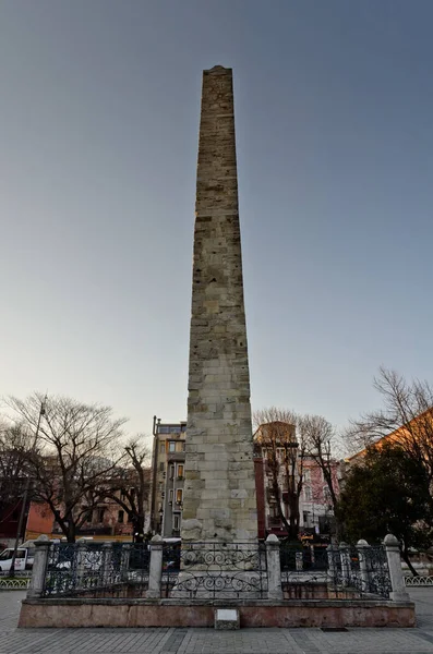 Istanbul Turecko Února 2022 Obelisk Konstantinu — Stock fotografie