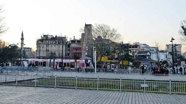Istanbul Turkiet Februari 2022 Sultan Ahmet Park — Stockfoto