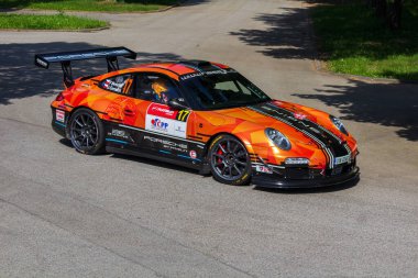 CESKE BUDEJOVICE, CZECH Cumhuriyet - 20 Mayıs 2022: Ralli Cesky Krumlov 2022, Petr Nesetril ve Jiri Cernoch