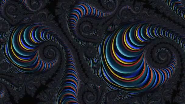 Abstract Fractal Colorful Rainbow Animation Background Modern Kaleidoscope Backdrop Music — Wideo stockowe