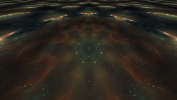 Barevná Textura Perspektiva Abstraktní Kaleidoskop Pozadí Hvězdou Animace — Stock video
