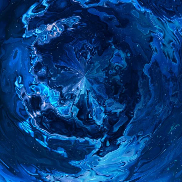 Abstract Blauw Kleurrijk Marmer Meng Vloeibare Kleur Werveltextuur Moderne Achtergrond — Stockfoto