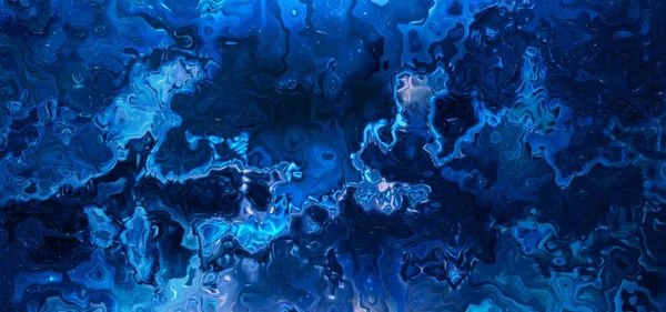 Streszczenie Niebieski Kolorowy Marmur Wymieszać Płynny Kolor Tekstury Nowoczesne Tło — Zdjęcie stockowe