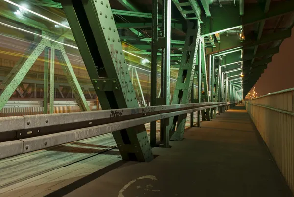 Gdanski bridge (Most Gdanski), Warsaw, Poland. — Stock Photo, Image