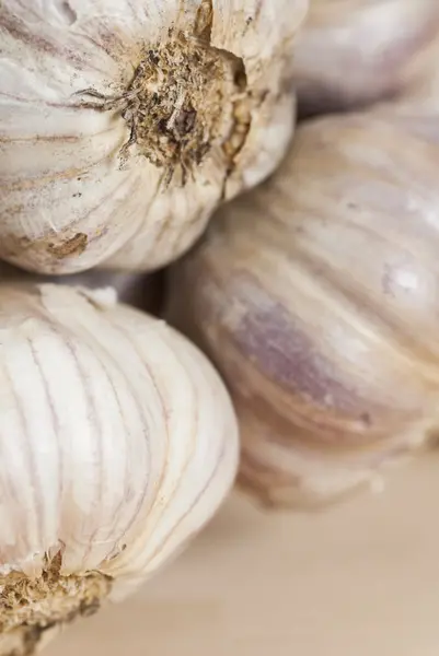 Garlic Bulbs, Macro. — Stock Photo, Image