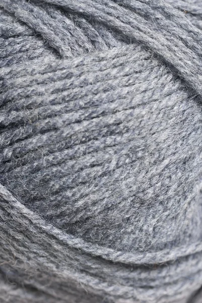 Macro foto van grijze wol. — Stockfoto
