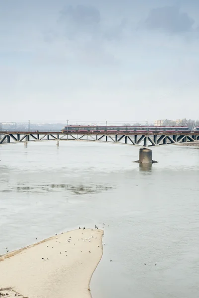 Swietokrzyski Bridge, Warszawa, Polen . - Stock-foto