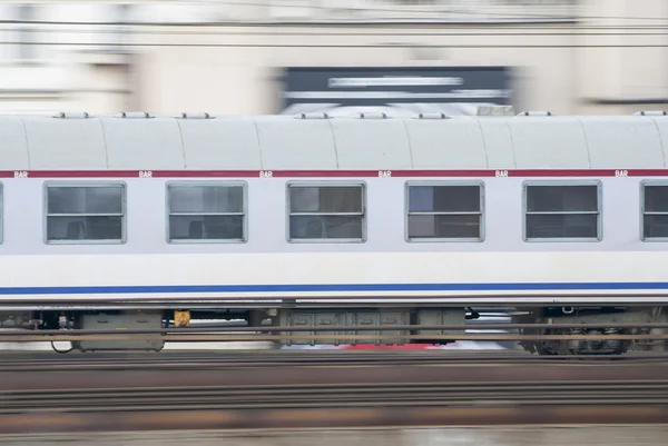 Speeding Train, Warsaw, Poland. — Stock Photo, Image