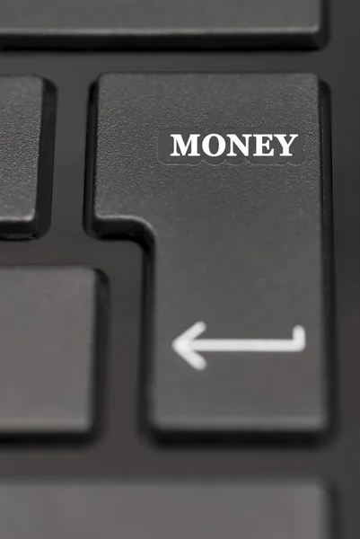 Money on Enter Key. — Stock Photo, Image