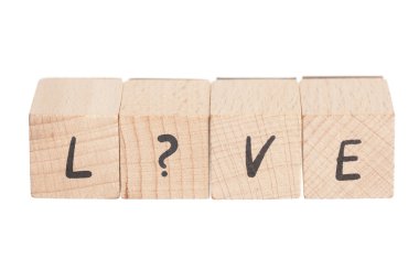 soru işareti ile kelime aşk.