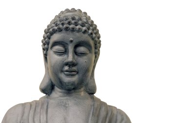 Japon zen Buda heykeli ön bakış