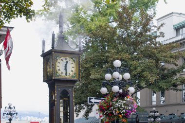 Steam Clock at Gastown in Vancouver BC clipart