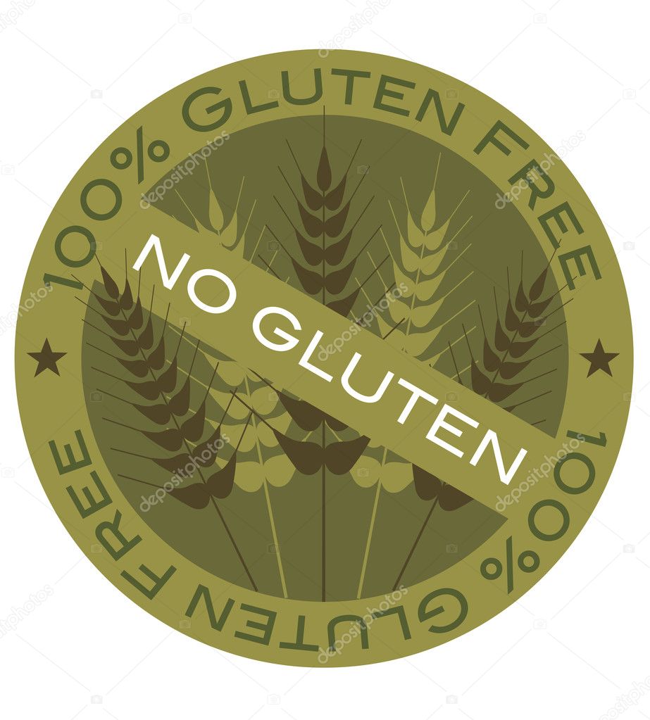 Wheat Stalk 100% Gluten Free Label