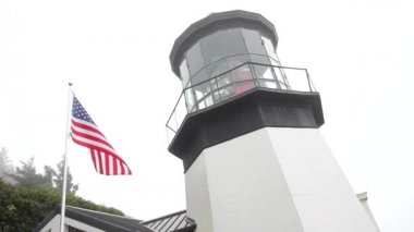 Cape meares feneri oregon kıyılarında 1080p