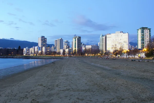Sunset Beach a Vancouver BC — Foto Stock