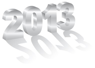2013 yeni yıl 3 boyutlu rakamı