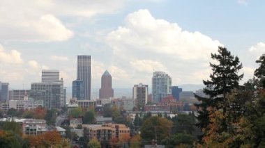 Portland oregon şehir şehir manzarası Güz
