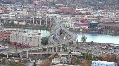 Portland oregon marquam otoban köprüsü timelapse