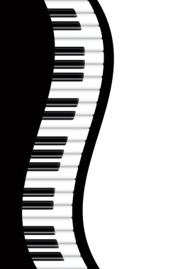 PianoBorderWavyV clipart