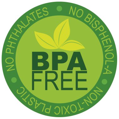 BPA free etiketi illüstrasyon