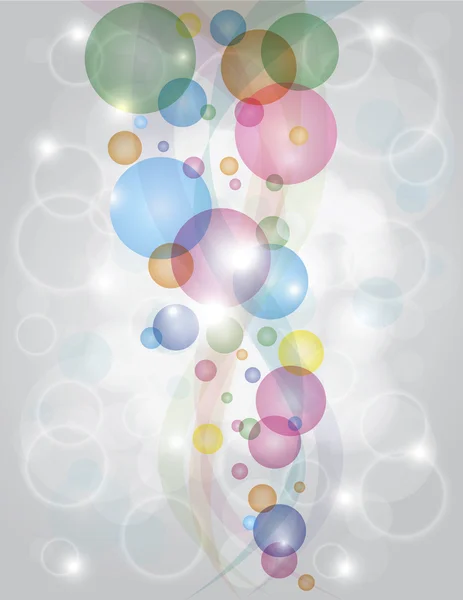 Красочные пузыри Bokeh фон — стоковый вектор