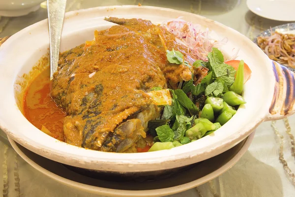 Nyonya pescado cabeza curry — Foto de Stock